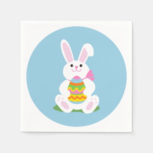 Paashaas met ei | middagmaal servetten (Voorkant)