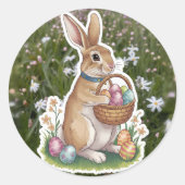 Paashaas met ei Sticker (Voorkant)