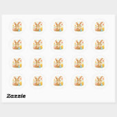 Paashaas met Eieren Sticker (Vel)