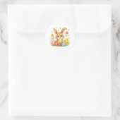 Paashaas met Eieren Sticker (Tas)