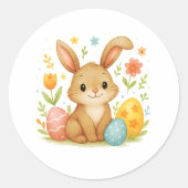 Paashaas met Eieren Sticker (Voorkant)