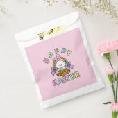 Paashaas met eiermand bedankzakje (Gezegeld)