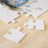 Paashaas met gekleurde eieren legpuzzel (Zijkant)