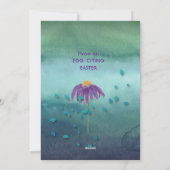 Paashaas met kip feestdagenkaart (Achterkant)