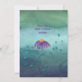 Paashaas met kip feestdagenkaart (Achterkant)