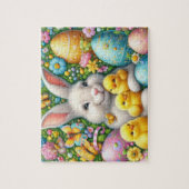 Paashaas Met Kuikens Legpuzzel (Verticaal)