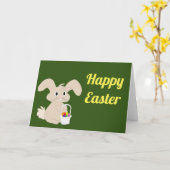 Paashaas met mand kaart (Gele Bloem)