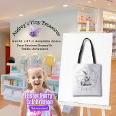 Paashaas met mand van eieren Canvas tas