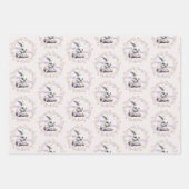 Paashaas met mand van eieren inpakpapier (Voorkant 2)