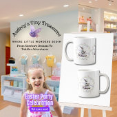 Paashaas met mand van eieren Koffie Mok