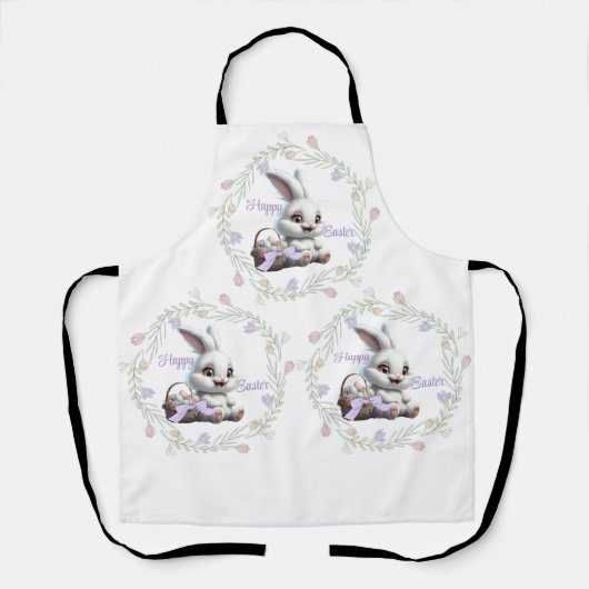 Paashaas met mand van eieren Schort (Voorkant)