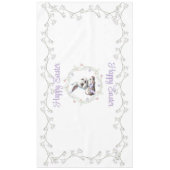 Paashaas met mand van eieren tafelkleed (Voorkant)