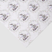 Paashaas met mand van eieren Weefselpapier Tissuepapier (Detail)