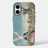 Paashaas met paaseieren Gelukkig Pasen Case-Mate iPhone Case (Achterkant)