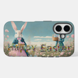 Paashaas met paaseieren Gelukkig Pasen iPhone 16 Hoesje