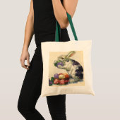 paashaas met paaseieren in een mand tote bag (Voorkant (product))