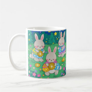 Paashaas met paaseieren koffiemok