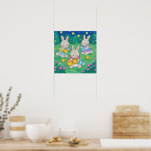 Paashaas met paaseieren poster (Keuken)