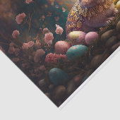 Paashaas met paaseieren tissuepapier (Detail)