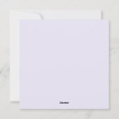 Paashaas met paaseiermand feestdagenkaart (Achterkant)