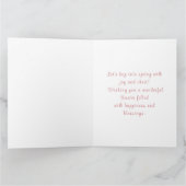 Paashaas Met Paasmandje Kaart (Binnen)