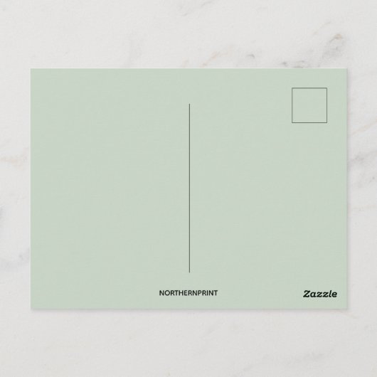  paashaas met paraplu briefkaart (Achterkant)