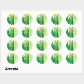 Paashaas met Spreuk Ronde Sticker (Vel)