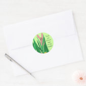 Paashaas met Spreuk Ronde Sticker (Envelop)