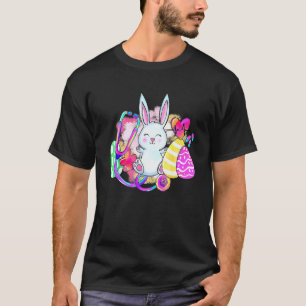 Paashaas Met Stethoscoop En Paaseieren Verpleegste T-shirt