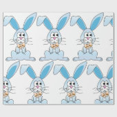 Paashaas Met Strikdas Cadeaupapier (Vlak)