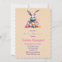 Paashaas met Waterverf Eieren Baby shower