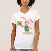 Paashaas met wortel vrouwen T-shirt (Voorkant)