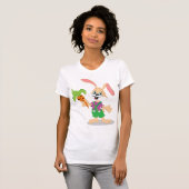Paashaas met wortel vrouwen T-shirt (Voorkant volledig)