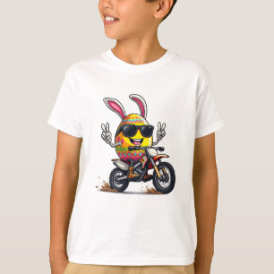 Paashaas Motorcross Rider met Dirt Bike Egg T-shirt