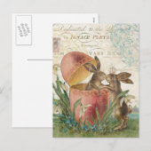 paashaas notecard feestdagenkaart (Voorkant / Achterkant)