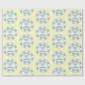 Paashaas officieel zegel Speciale Levering Geel Cadeaupapier (Vlak)