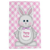 paashaas op Ginhgam Medium Cadeauzakje (Voorkant)