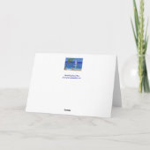 Paashaas op het strand feestdagen kaart (Achterkant)