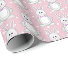 paashaas op poka dots cadeaupapier