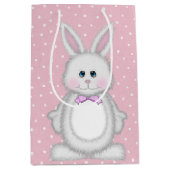 paashaas op poka dots medium cadeauzakje (Voorkant)