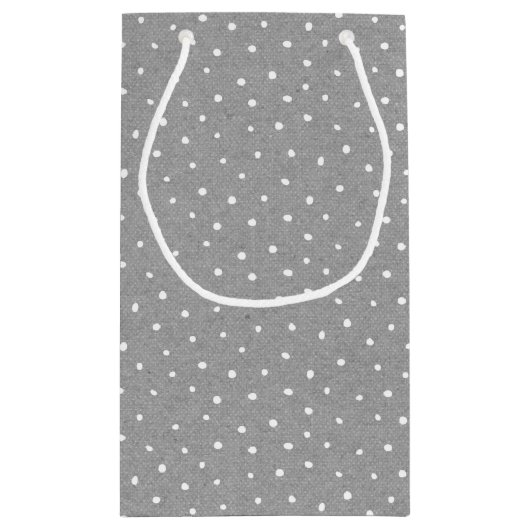 Paashaas op Polka Dots Kleine Gift Bag Klein Cadeauzakje (Achterkant)