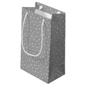 Paashaas op Polka Dots Kleine Gift Bag Klein Cadeauzakje (Achterkant Gekanteld)