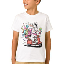 Paashaas op scooter Tshirt