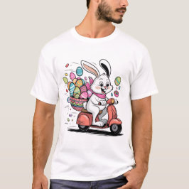 Paashaas op scooter Tshirt