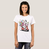 Paashaas op scooter Tshirt (Voorkant volledig)