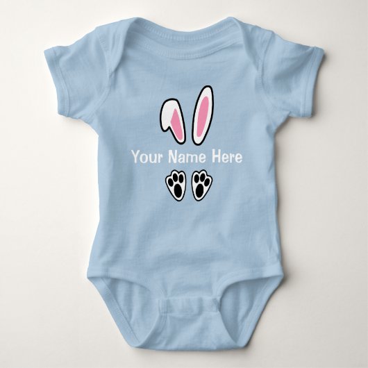Paashaas Oren Baby Jongens Bodysuit (Voorkant)