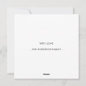 Paashaas oren en voeten feestdagenkaart (Achterkant)