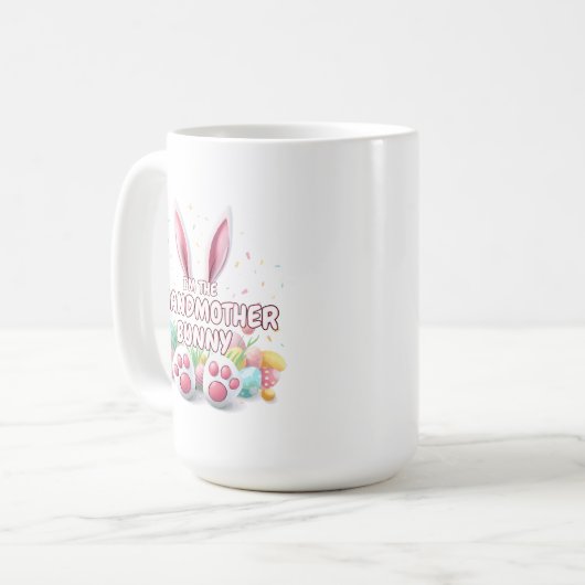 Paashaas Oren & Voeten Grootmoeder Koffiemok (Voorkant links)