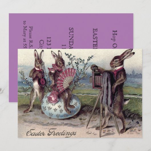 paashaas paar camera-ei kaart (Voorkant / Achterkant)