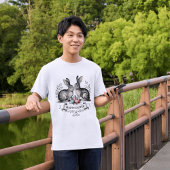  Paashaas Paar Illustratie met Eieren T-shirt